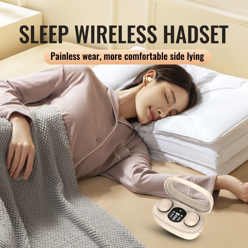 Bluetooth 5.3 Mini Headphones Invisible Earbuds TWS Wireless Headsets HiFi Stereo Sports Noise Reduction Earphones_voghion.com