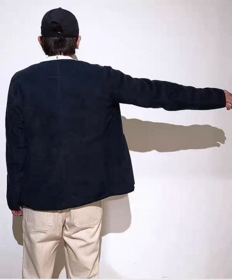 Original Quality DANTON JACKET Autumn Winter Comfortable Thin Fleece Warm Inner Liner Collarless Jacket Coat For Men And_voghion.com