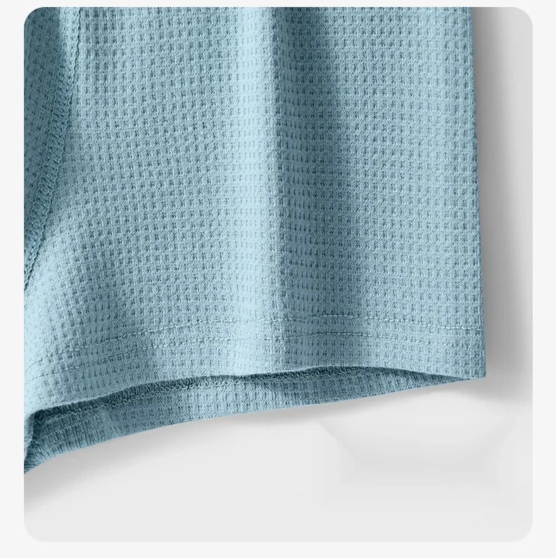 New2024 high-end Men's pure cotton underwear minimalist men's four corner pants with breathable and loose fitting _voghion.com