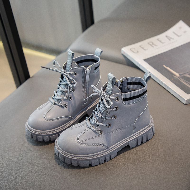 Martin Boys' New Autumn Winter, Medium To Large Children's And Girls' Short Boots, British Style, Soft Sole, Anti Slip,_voghion.com