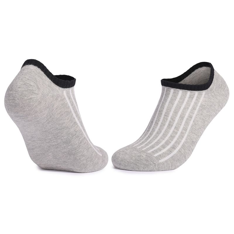 Men's socks casual cotton black white gray solid color breathable invisible cotton socks_voghion.com