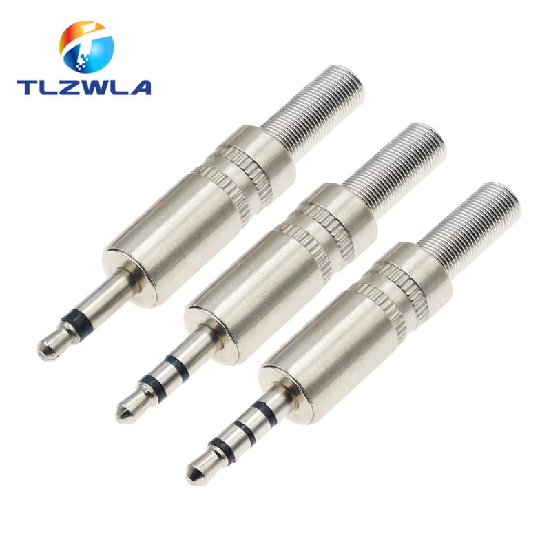Lot de 5 connecteurs de câble audio stéréo mono 3,5 mm pour casque d'écoute, 2, 3 ou 4 pôles_voghion.com