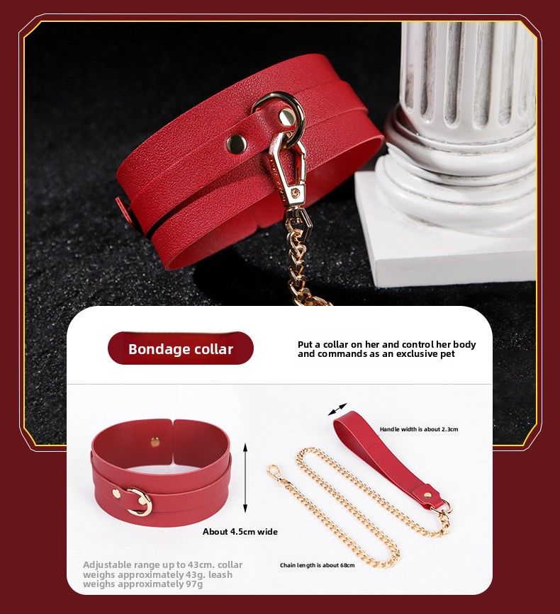 Set di 10 accessori per l'allenamento SM, set SM in pelle, manette sessuali con custodia, prodotti alternativi per adulti_voghion.com