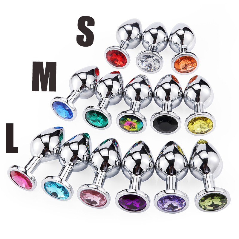 Plug anal Sex Toys Mini forme ronde en métal inoxydable lisse en acier inoxydable petite queue gode femelle mâle intime_voghion.com