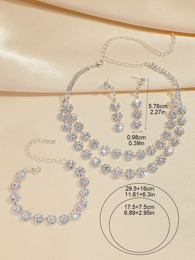 halsbandsset örhänge smyckesset bankettklänningsset halsband moderiktigt brudsmycken_voghion.com