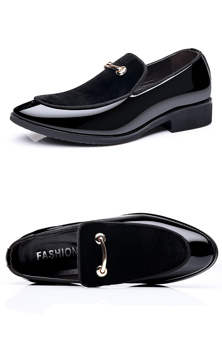Men Shoes Mens Formal Dress Business Shoes Patent Leather Breathable Classic Slip On _voghion.com