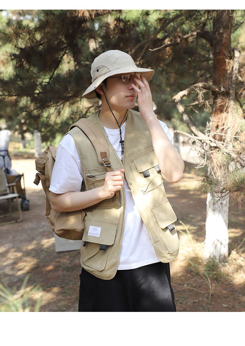 Extra Large Fisherman Hat For Big Head - Summer Outdoor UPF 50+ Sun Hat (Wide Brim, Quick-Dry, Foldable, Adjustable Chin Strap, One Size Fits Most)_voghion.com