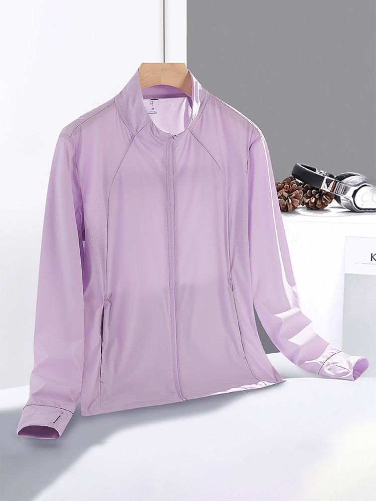 Unbeatable Quality 2025 Summer Couple High Quality Sunscreen Men, Cool, Breathable, Elastic Stand Up Neck Ice Silk Skin For Women, Fishing_voghion.com