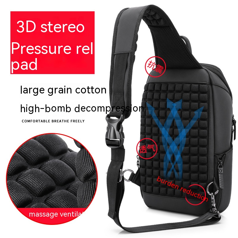 Τσάντα στήθους, ανδρική πολυλειτουργική επιχείρηση, αθλητικά, ταξίδια, χιαστί τσάντα με έναν ώμο_voghion.com