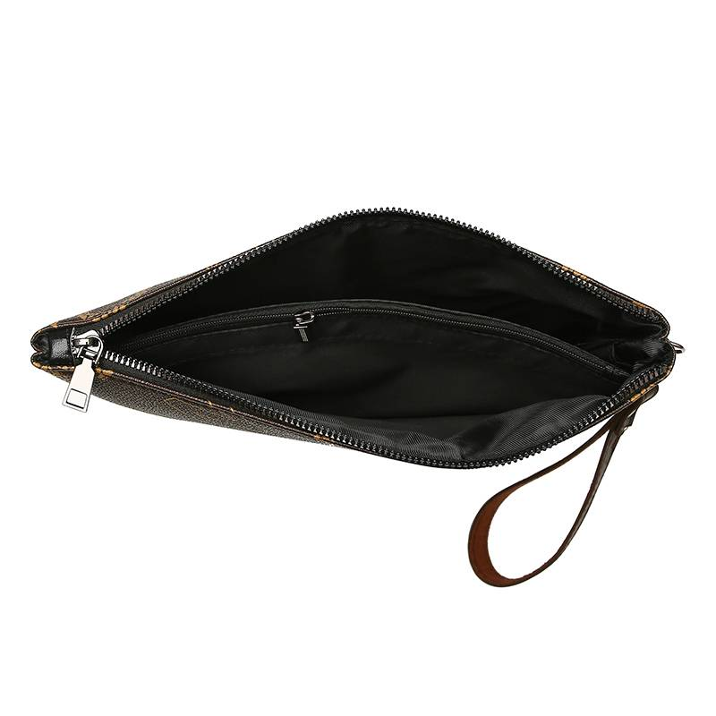 2024 Ny herrväska High-End Fashion Enfärgad Minimalistiskt tryck Hand-Carry Portfölj_voghion.com