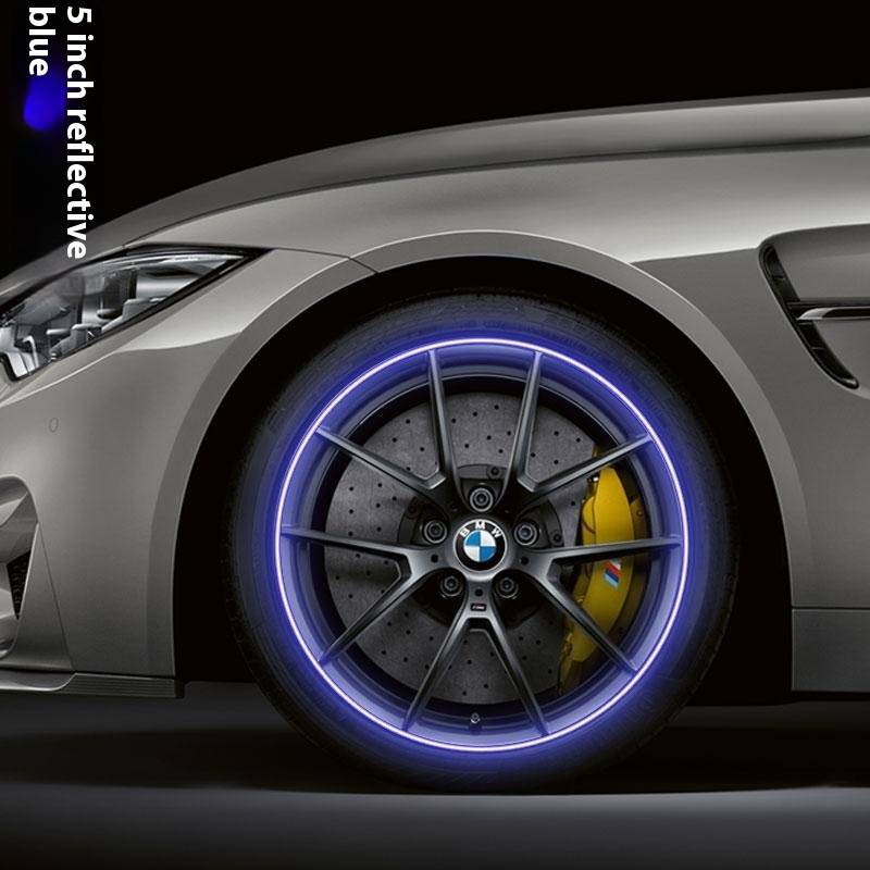 Auto Radnabe Warnung reflektierende Aufkleber, Auto Dekoration Aufkleber, wasserdichtes Design, starke Reflexion_voghion.com