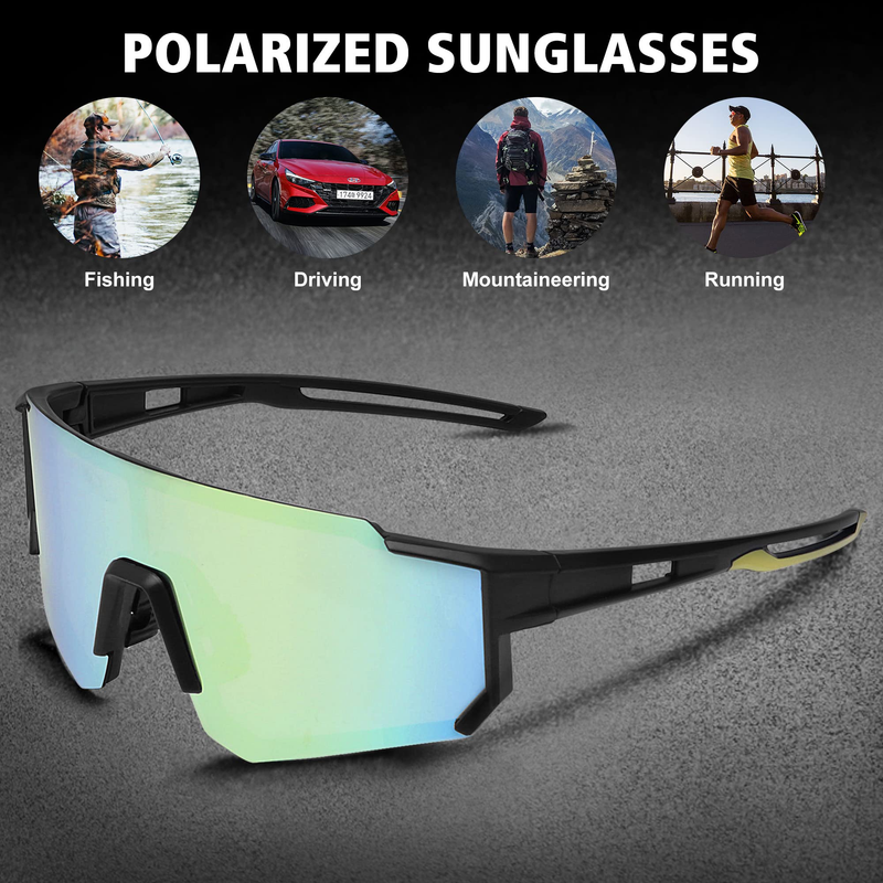 Lunettes de soleil de sport pour hommes et femmes, lunettes de soleil pour la conduite, la pêche, le cyclisme, le VTT, protection UV400_voghion.com