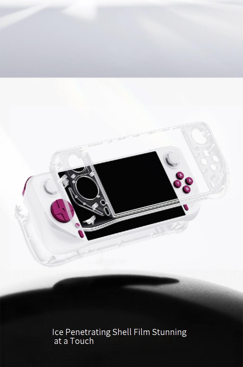 Consoles de videogame Novo E6MAX Sistema duplo Android Console de jogos portátil Tela cheia de 5 polegadas Jogo portátil 4 + 32 Tela sensível ao toque 5G_voghion.com