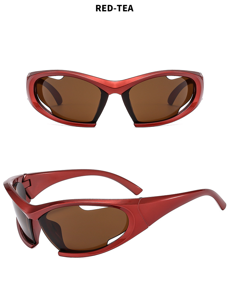 Men's Sunglasses New Style Mountaineering Hollow Sunglasses Fashion Outdoor Cycling Glasses Personality Running Windproof Goggles_voghion.com