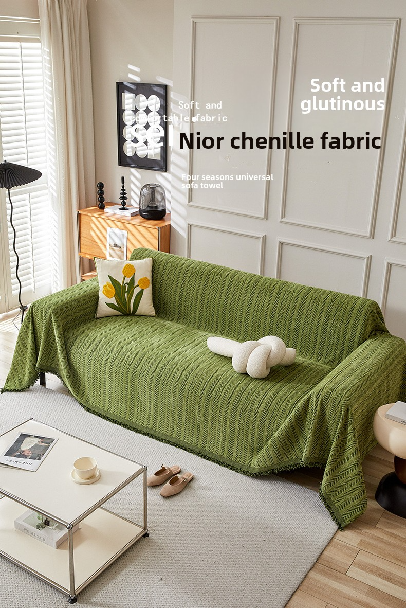 Simple Modern Solid Color Sofa Towel Universal Sofa Cover Cloth For All Seasons All Inclusive One Piece Anti Cat Scratching Sofa Cover Blanket_voghion.com