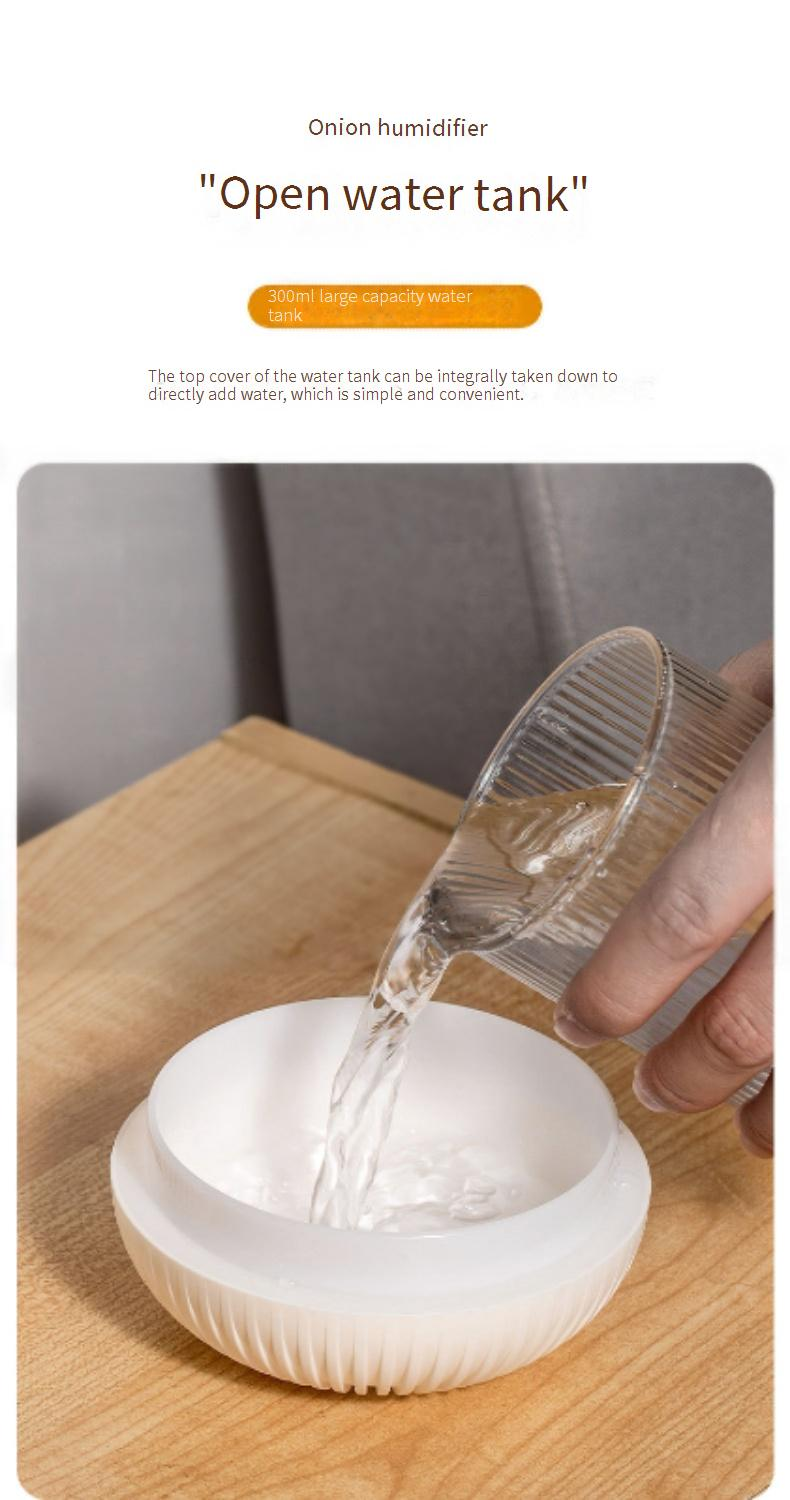 Puttelec Mini Humidifier With Night Light & Aromatherapy, USB Portable Air Freshener For Home, Office, Car (White)_voghion.com