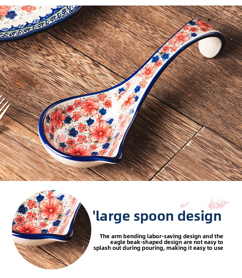 Ceramic Dinnerware Set – 6-Piece Floral Bowls & Plates, Microwave Safe, Ideal For Soup, Salad, Rice (Snow Ink Plum Design)_voghion.com
