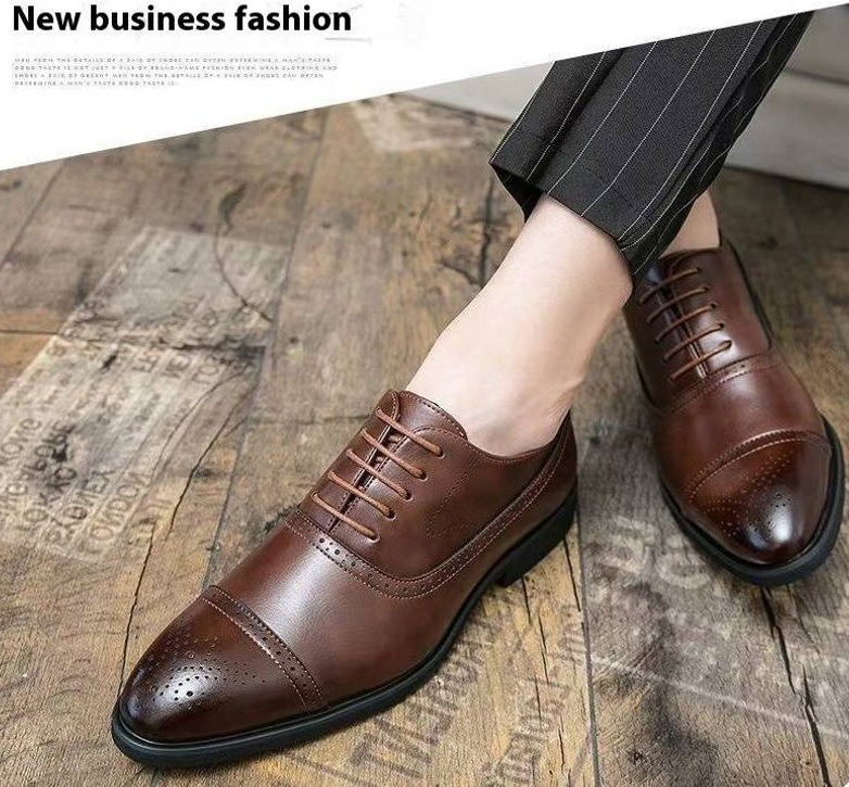 Scarpe Oxford da uomo con suola rossa, alla moda, casual, per feste, banchetti, quotidiane, retrò, intagliate, con lacci, eleganti_voghion.com