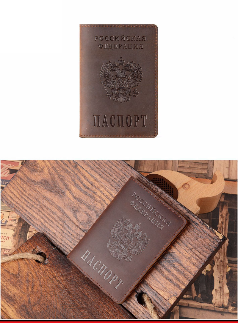 Passport Covers Passport Holder Document Holder Top Layer Cowhide Retro Boarding Card Wallet Card Holder Genuine Leather Passport Book In Stock_voghion.com