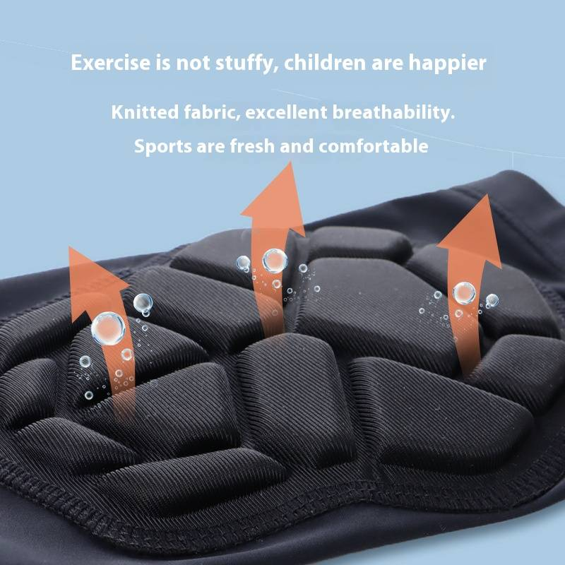 Breathable Kids Knee Pads For Basketball & Soccer, Lightweight Lycra Protective Gear With Honeycomb Padding, Non-Slip Design_voghion.com