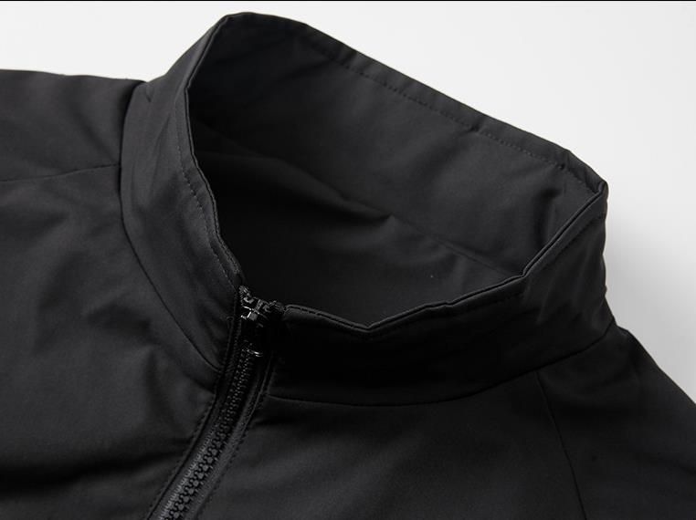 Spring 2026 Fashion Sport Outerwear Men 100% Polyester Stand Collar Splicing Embedded Reflective Thread Raglan Sleeve Loose Thin Zipper Jacket M-4XL_voghion.com