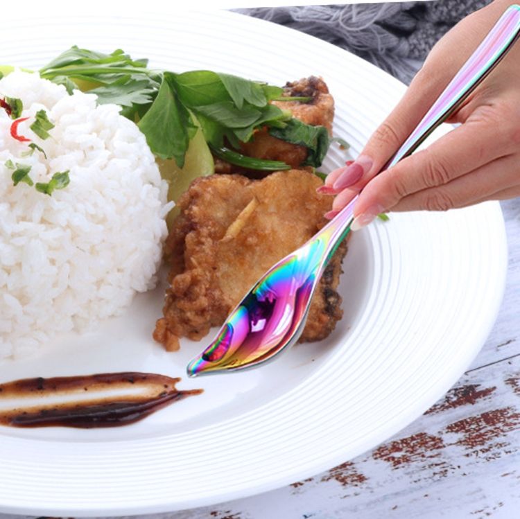 Colher de tempero de aço inoxidável para uso doméstico na cozinha._voghion.com