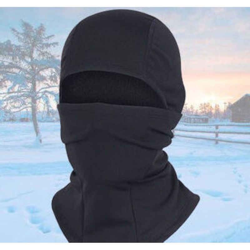 Solid Color For Men And Women Elastic Face Mask Electric Riding Dustproof Bandit Hat Warm American Style Head Cover_voghion.com