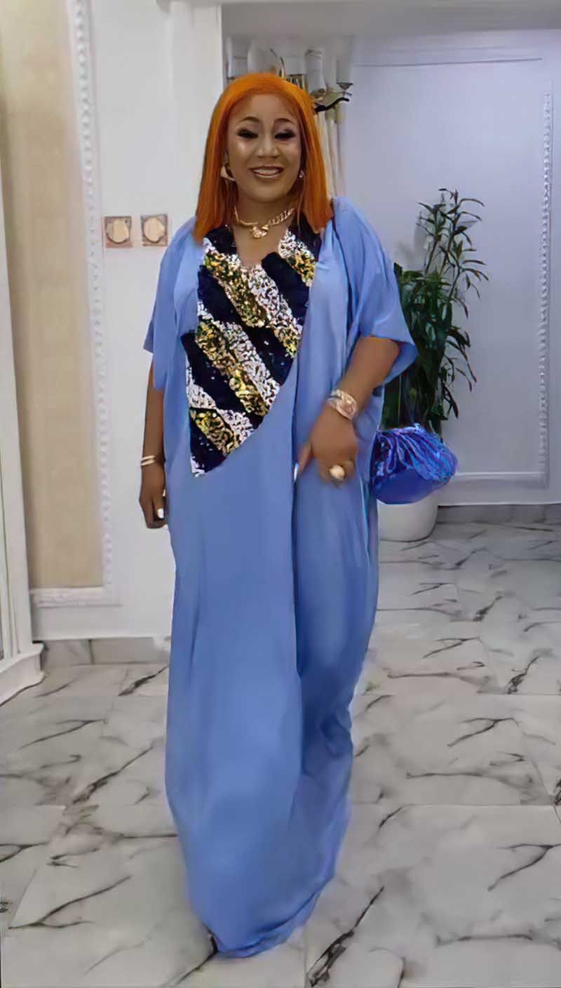 Damenbekleidung Langes Burka-Kleid_voghion.com