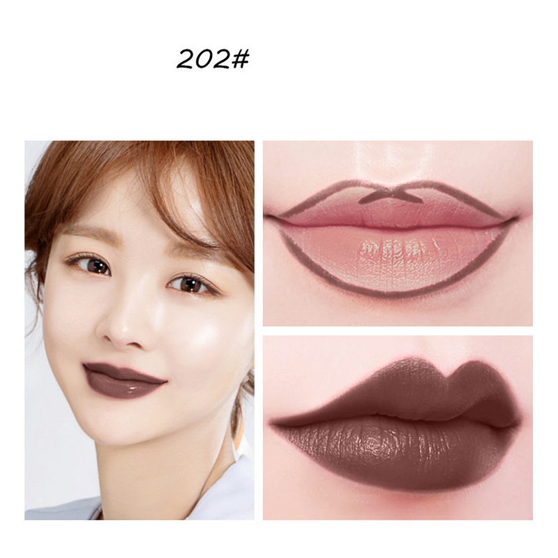 Novo GLAZZI suporte em forma de flor caneta batom + lipliner combinação terno fosco 12 cores caneta labial_voghion.com