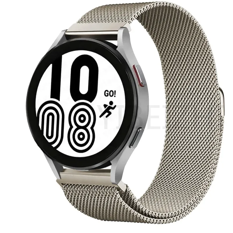 Cinturino Milanese Loop da 22 mm e 20 mm per Samsung Galaxy Watch 7, 6, 5, 4, 44 mm e 40 mm, cinturino magnetico Huawei Classic Active 2._voghion.com