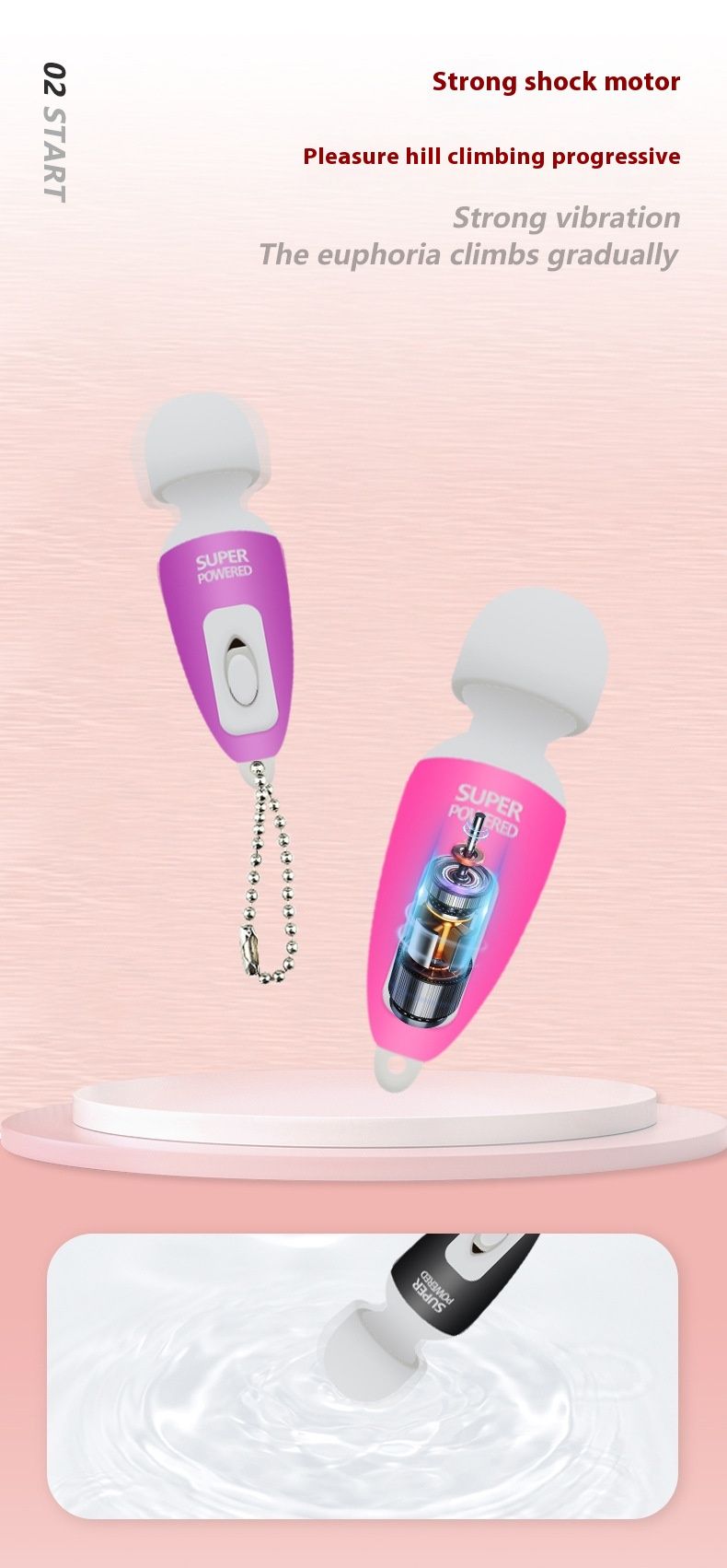 Vibrator AV mini din silicon, convenabil, pentru cupluri care flirtează și tachinează, stick de masaj pentru stimularea punctului G, pentru adulți_voghion.com