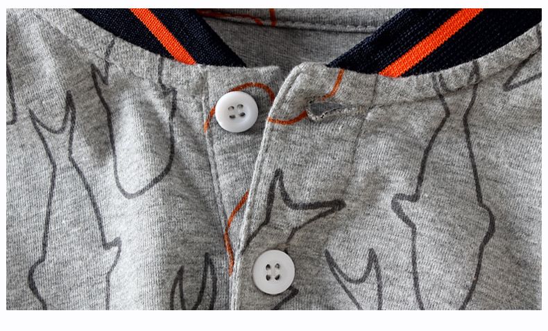 Gyerek póló nyári új koreai V-nyakú rövid ujjú póló nagy gyerek nyitott mellkasú rövid ujjú póló fiúknak rövid ujjú nagykereskedelem_voghion.com