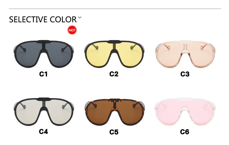 Toad sunglasses large frame one-piece sunglasses outdoor windproof sunglasses streetwear_voghion.com