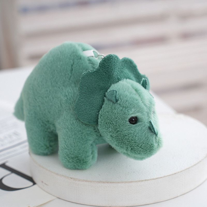 Adorable Dinosaur 2024 Plush Keychain Cute Pp Cotton Bag Decoration Chain Car_voghion.com