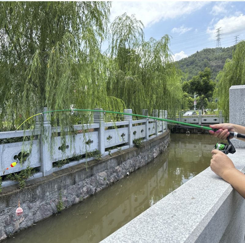 2.1m & 1.8m Telescopic Sea Fishing Rod Set with Lure - Portable Newbie Combination Including Soft Baits and Multiple Fishing Tools_voghion.com