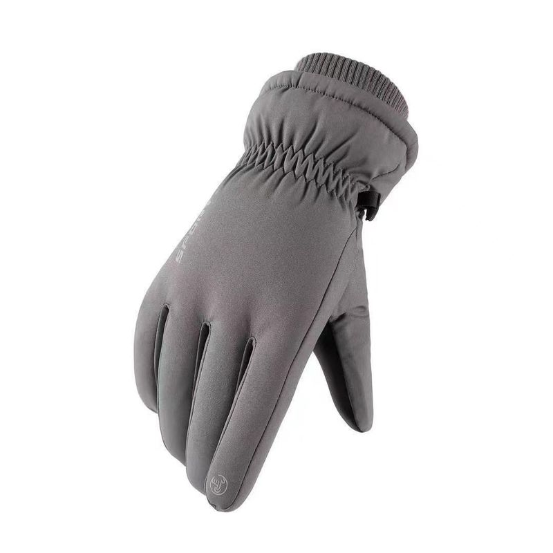 Radfahren, Skifahren und Damen, Elektrofahrrad, Outdoor, wasserdicht, winddicht, Touchscreen, mit Fleece gefüttert, warme Handschuhe für Herren_voghion.com