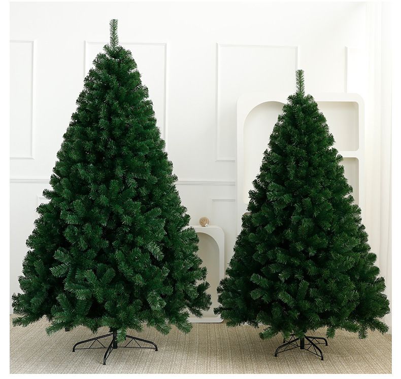 Premium PVC Christmas Tree With Auto-Shaping Branches – 120cm To 300cm Flocked Holiday Tree With Optional LED Lights_voghion.com