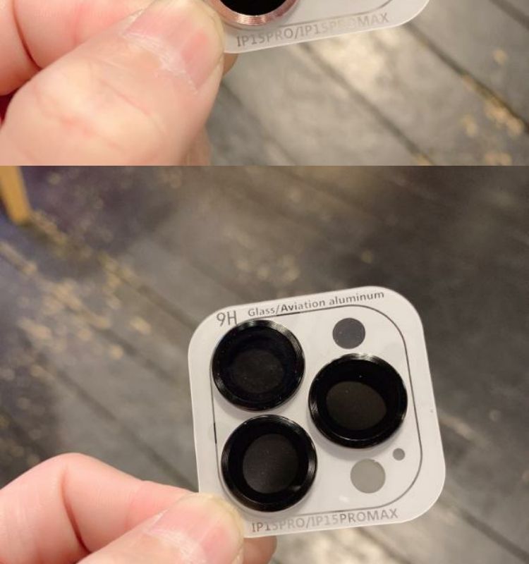 16 Phone 15 Pro Max HD Rear Camera Sticker 14 Solid Color Lens Protector_voghion.com