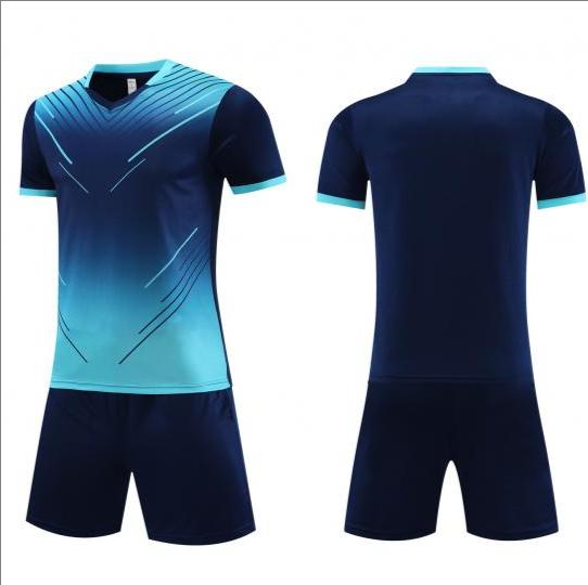 2425 Conjunto de traje de fútbol para adultos y niños, camiseta de fútbol deportiva, ropa de entrenamiento_voghion.com