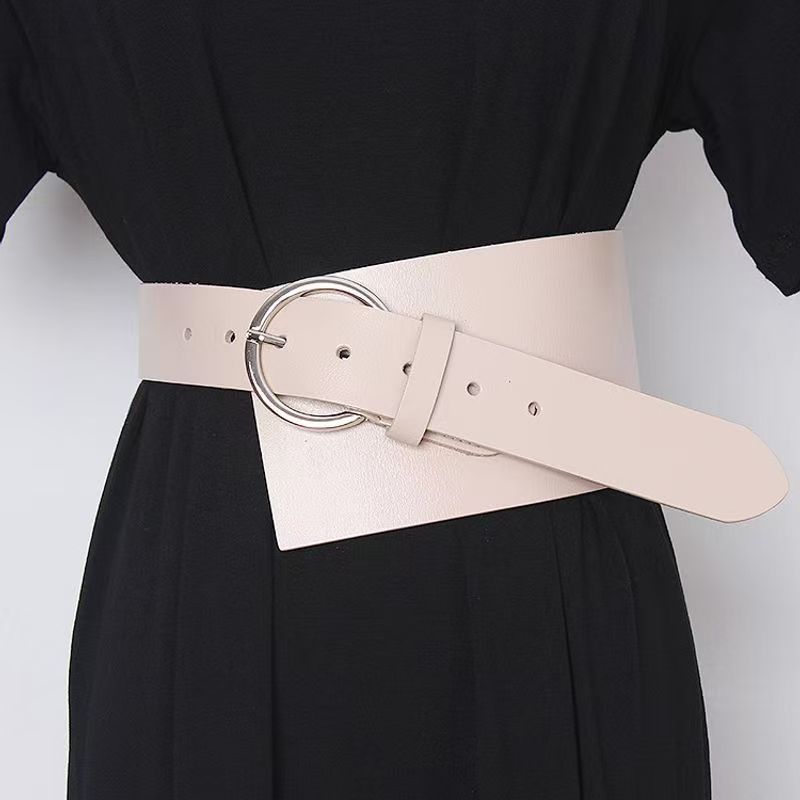 Echtleder-Außengürtel für Damen, Rock, Mantel, Bund, schlichter und vielseitiger dekorativer extra breiter Gürtel, Koreanisch_voghion.com