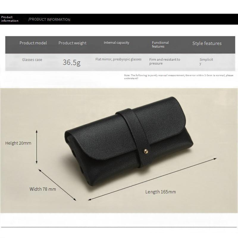 Casa e giardino Custodia per occhiali Custodia per occhiali da sole Custodia per occhiali da sole Pelle Fibbia in PVC Borsa morbida Custodia per occhiali Scatola portaoggetti in pelle per presbiti_voghion.com