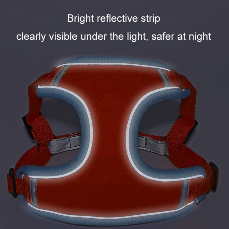Pet Dog Harness Reflective Anti-break-off Vest-style Leash_voghion.com