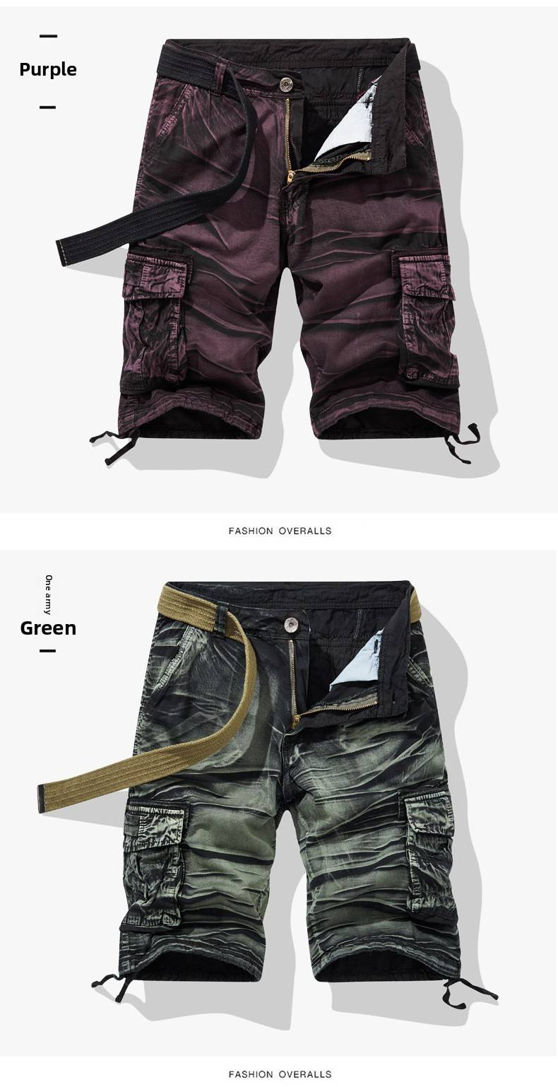 2024 sommer Neue Camouflage Taktische Cargo-Shorts Männer Military Cargo Shorts Männer Baumwolle Beiläufige Lose Männer Shorts Keine Gürtel_voghion.com