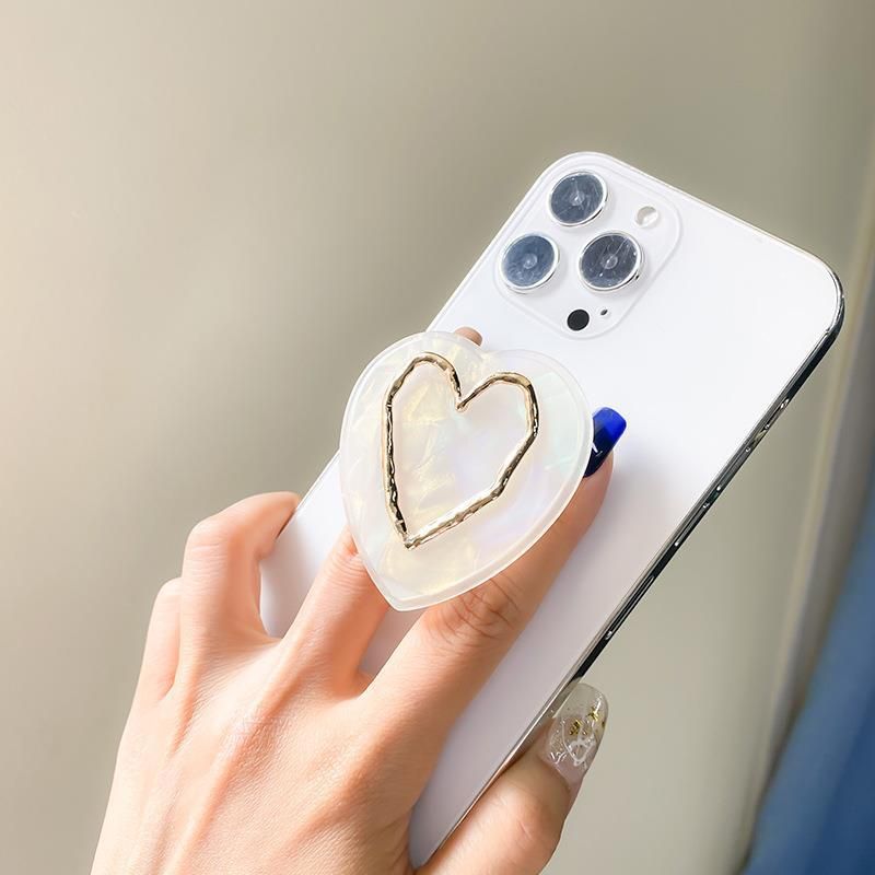 Simple And Stable Desktop Phone Holder With Back Airbags For Carrying, Niche, Portable, Expandable 3D Instagram Ring_voghion.com