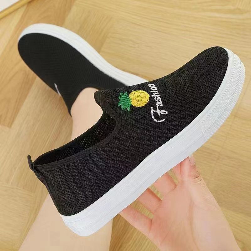 Sporten voor dames in de lente/herfst, casual schoenen met één voet, lage canvas schoenen voor dames, schoenen voor alleenstaanden en ouderen, dagelijks_voghion.com