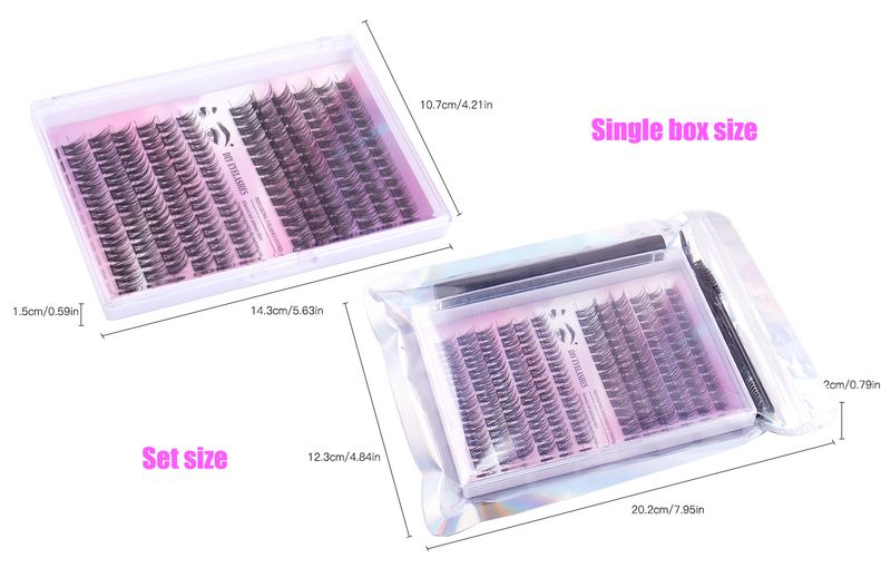 Large - Capacity Segmented Eyelash For Daily DIY Makeup - European And American Style, Natural And Dense False Eyelashes_voghion.com