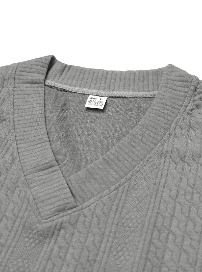 Herren-Jacquard-Strickpullover – Stylisches Langarm-T-Shirt mit lockerer Passform für Freizeit und Streetwear (S-XXXL, 5 Farben)_voghion.com