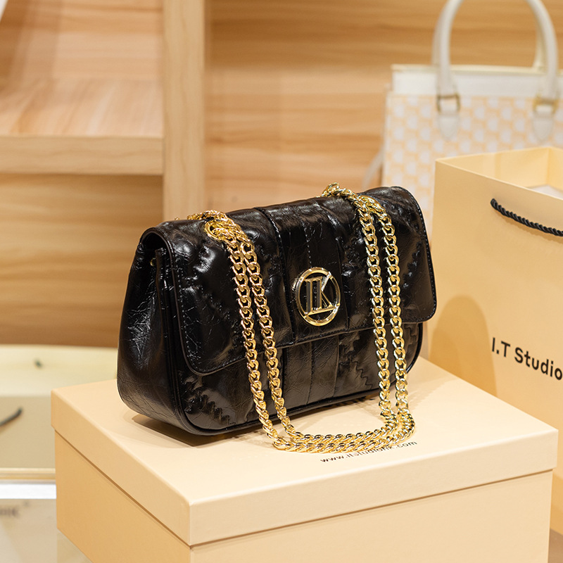 Borsa a tracolla da donna con catena in vera pelle di Hong Kong 2023 Nuova borsa ascellare monospalla alla moda estiva premium quest'anno_voghion.com