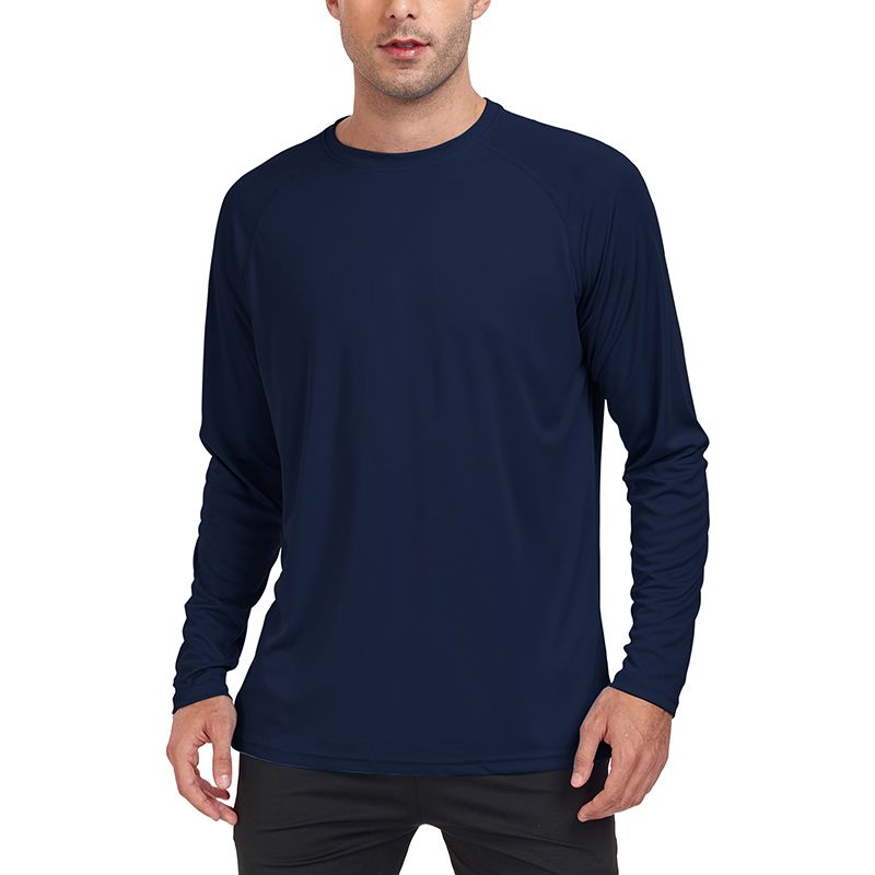 UV Herren Sonnenschutz Langarm Sommer UPF50 + Performance Schnell Trocknend Herren t-shirty Atmungsaktiv Wandern pulowerowe topy treningowe_voghion.com