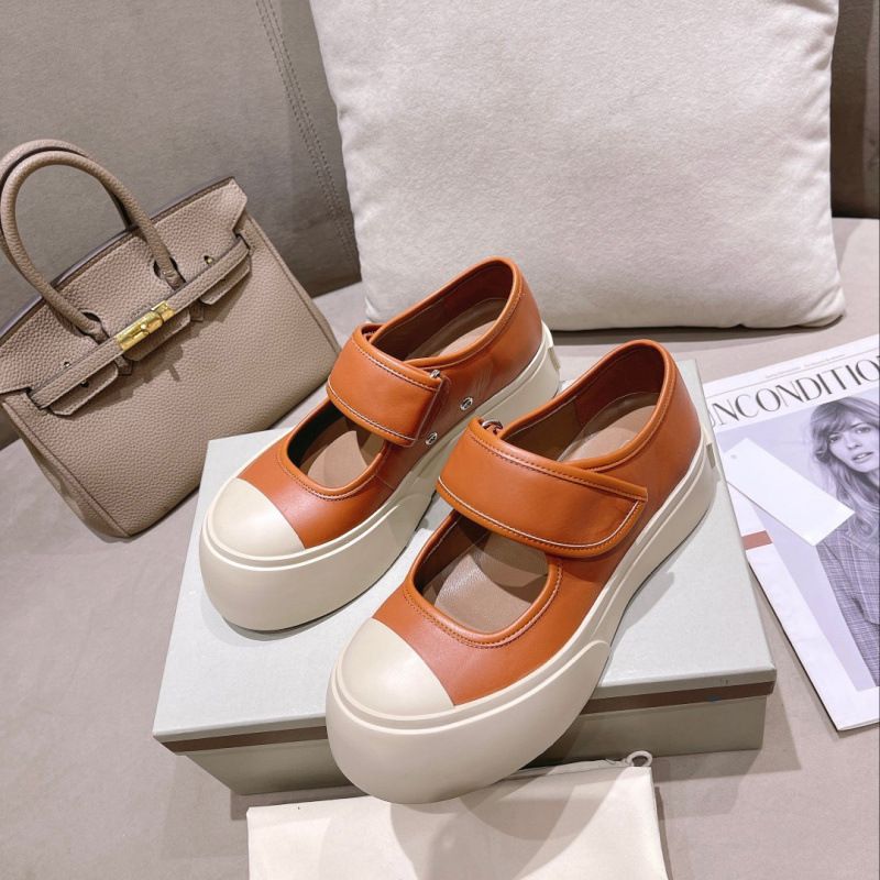 Scarpe da donna in pelle con plateau, piccole, in velcro, con suola spessa e carine, stile Mary Jane, stile Mani Chunky Ugly Cute_voghion.com